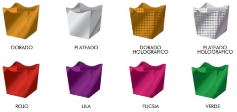 PORTAPOCHOCLOS METALIZADO PLATA X 6